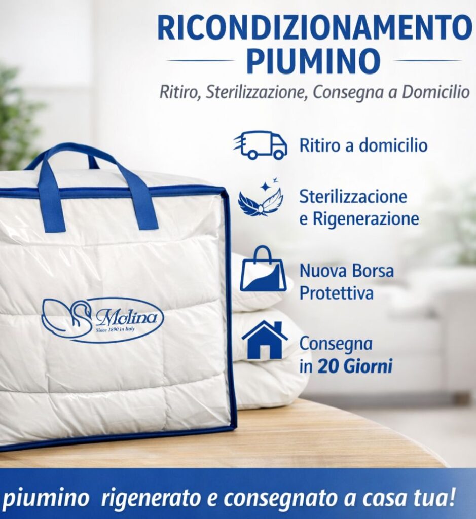 SERVIZIO DI RICONDIZIONAMENTO PIUMINO